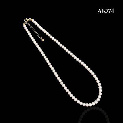 Approx. 5.0 mm, Freshwater Pearl, Uniform Pearl Necklace