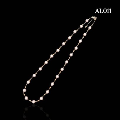 Approx. 6.0 mm up, Hanamomo, Akoya Pearl, Station Pearl Necklace