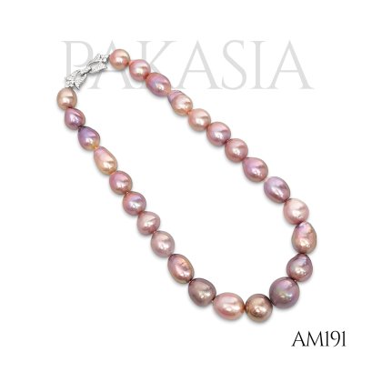 13.3 mm - 17.4 mm, Edison Pearl, Graduated Pearl Necklace