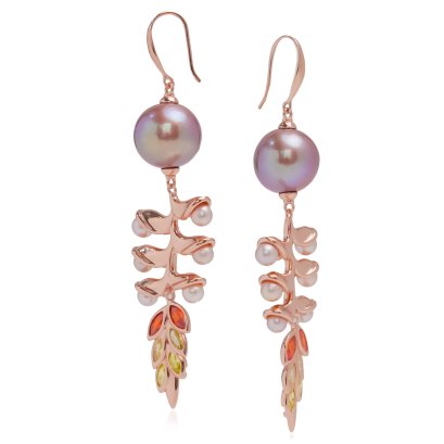 4.0 - 13.0 mm, Edison and Freshwater Pearl, Dhamma Raksa Earrings