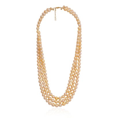 สร้อยคอไข่มุก Akoya ล้วนแบบ Uniform Necklace 3 สาย