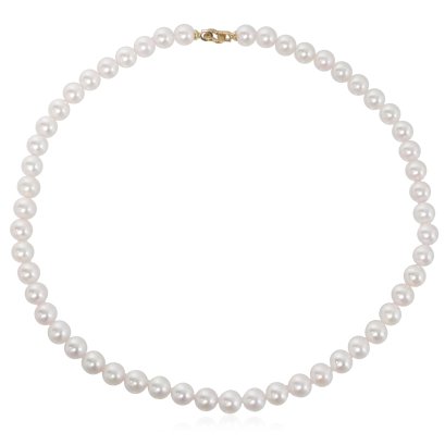 Approx. 7.6 - 7.8 mm, Akoya Pearl, Uniform Pearl Necklace