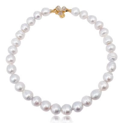 12.25 mm - 14.59 mm, White South Sea Pearl, Graduated Pearl Necklace