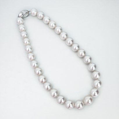 (PSL) 13.1 - 15.3 mm, Aurora Phoenix, Graduated Pearl Necklace
