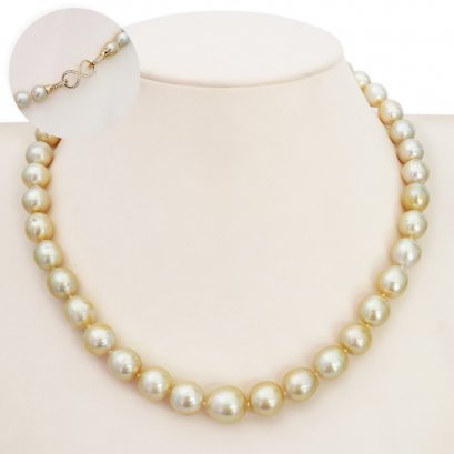 Approx. 8.0 - 12.0 mm, South Sea Pearl, Graduated Pearl Necklace