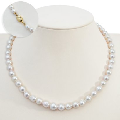 Approx. 6.35-9.40 mm, Akoya Pearl, Graduated Pearl Necklace