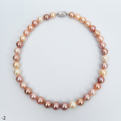 Approx. 10.0-12.0 mm, Edison Pearl, Graduated Pearl Necklace