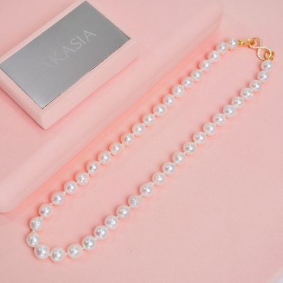 8.94-9.54 mm, Akoya Pearl, Graduated Pearl Necklace