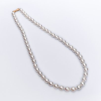 7.55 - 8.58 mm, White South Sea Pearl, Graduated Pearl Necklace
