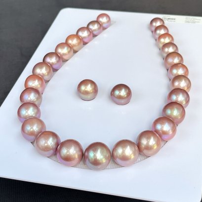 Approx. 14.0-18.0 mm, Edison Pearl, Demi Parure Pearl Set