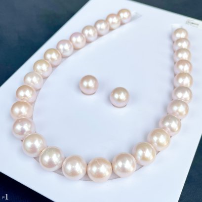 Approx. 14.0-16.0 mm, Edison Pearl, Demi Parure Pearl Set