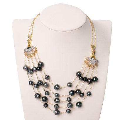 สร้อยคอไข่มุก 5 สาย "Spirit of the Sea" ความยาว 16.0"