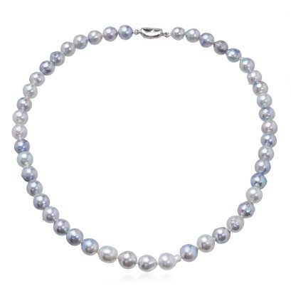 9.0 - 9.5 mm, Akoya Pearl, Graduated Pearl Necklace
