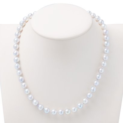 7.0 - 7.5 mm , Akoya Pearl , Uniform Pearl Necklace