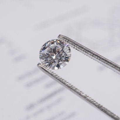 (IGI) 8.53 - 8.56 x 5.32 mm, Laboratory Grown Diamond (Round Brilliant, CVD, 2.37 ct, D, VS 1)