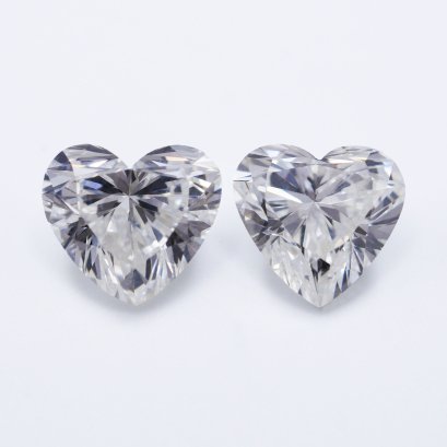 (IGI) 2.04ct., Laboratory Grown Diamond (Heart Brilliant, HPHT, 1.02 ct. (x2), D, VS 1), Pair Diamond