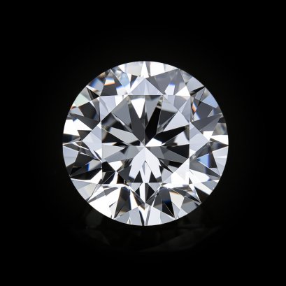 (IGI) 1.08ct., Laboratory Grown Diamond (Round Brilliant, HPHT, 1.08 ct, D, VS 1), Six Prongs Solitaire Diamond Shoulder Diamond Paved Ring