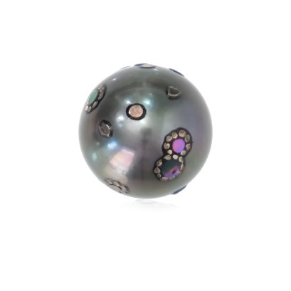 14.30 mm, Maki-e Tahitian Pearl, Single Loose Pearl