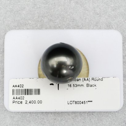 16.53 mm, Tahitian Pearl, Single Loose Pearl