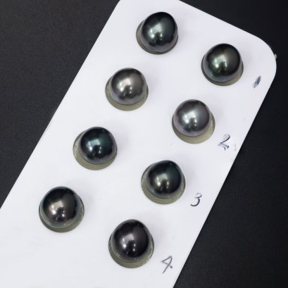 Approx. 10.0 mm, Tahitian Pearl, Pair Pearl