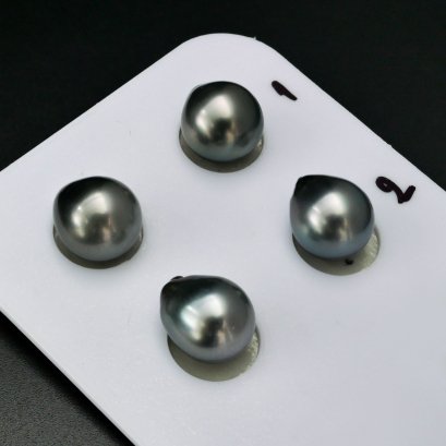 Approx. 9.0 mm, Tahitian Pearl, Pair Pearl