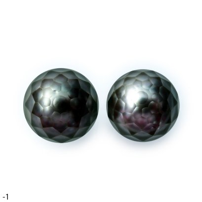 Approx. 7.0 mm, Hanashinju Pearl, Tahitian Pearl, Pair Pearl