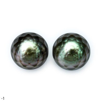 Approx. 10.0 mm, Hanashinju Pearl, Tahitian Pearl, Pair Pearl