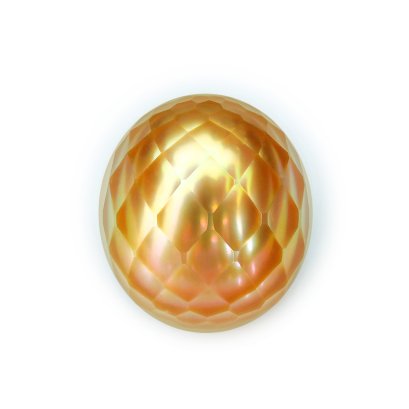 13.63 mm, Hanashinju Pearl, Gold South Sea Pearl, Single Loose Pearl