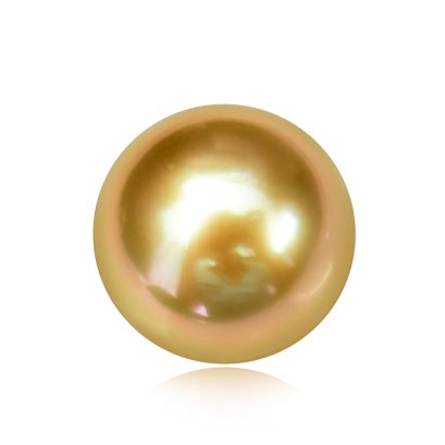 14.84 mm, Amami - Ohshima, Gold South Sea Pearl, Single Loose Pearl