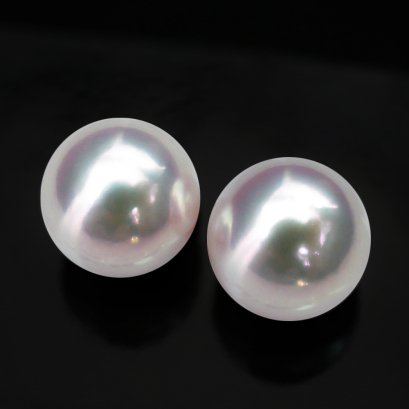 (PSL) Approx. 8.2 mm, Aurora Tennyo, Pair Pearl