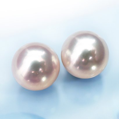 (PSL) Approx. 8.3 mm, Aurora Tennyo, Pair Pearl