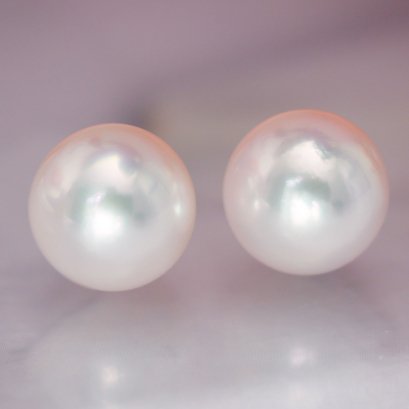 (PSL) Approx. 9.3 mm, Aurora Hanadama, Pair Loose Pearl