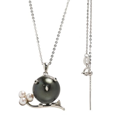 จี้ไข่มุก Cutie Owl พร้อมสร้อยคอยาว 18.0"