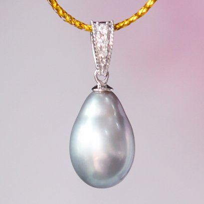 Approx. 8.65 mm, Tahitian Pearl, Pendant