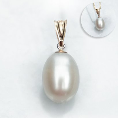 Approx. 8.0 mm, Freshwater Pearl, Pearl Drop Pendant