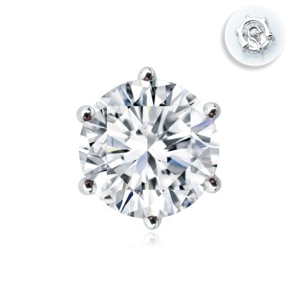 (IGI) 3.06ct., Laboratory Grown Diamond (Round Brilliant, CVD, 3.06 ct, D, VS 1), Six Prongs Solitaire Diamond Pendant