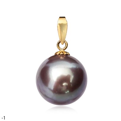 Approx. 10.0 mm, Edison Pearl, Solitaire Pearl Pendant