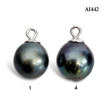 Approx. 8.0 - 10.0 mm, Tahitian Pearl, Solitaire Pearl Pendant