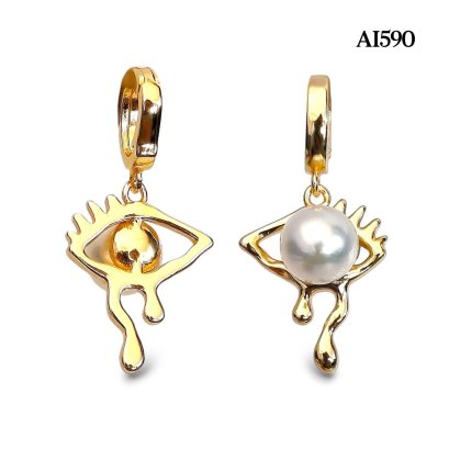 Approx. 6.5 - 7.0 mm, Akoya Pearl, Evil Eye Pearl Pendant