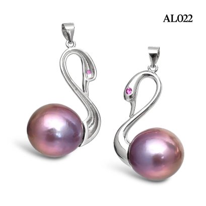 Approx. 14.5 mm up, Edison Pearl, Swan Pearl Pendant