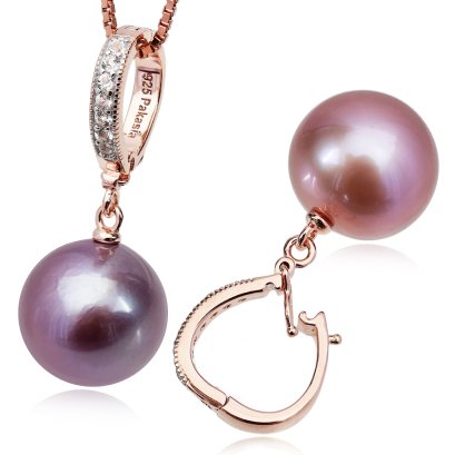 จี้งับตะขอล็อกห่วงใหญ่ประดับพลอยแท้ ห้อยไข่มุก Edison