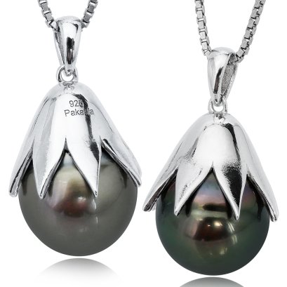 จี้ดอกกระดังงาเกลี้ยง ไข่มุก Tahitian Pearl
