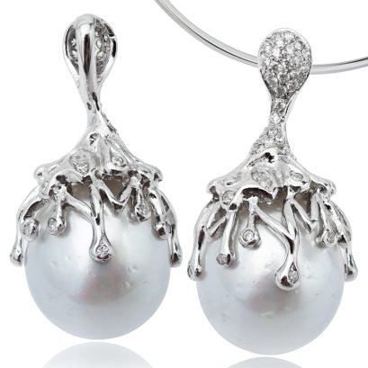 13.0 - 15.0 mm, The Rock Premium, Solitaire Pearl Pendant