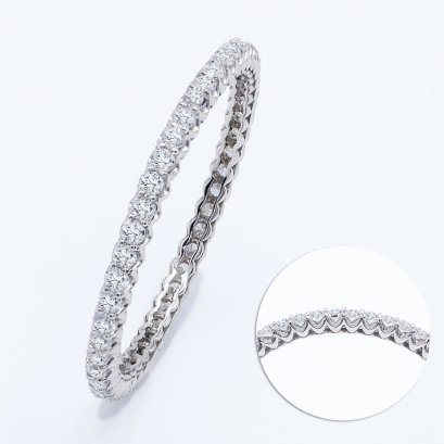 18K Gold, Laboratory Grown Diamond, Full Band Diamond Ring