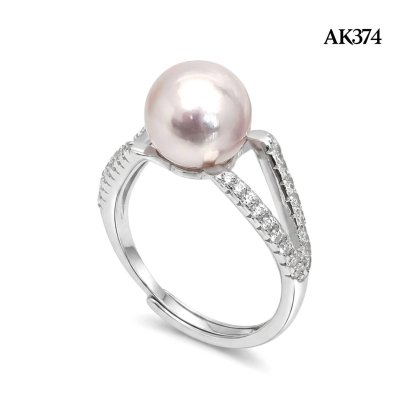 8.4 mm, Hanamomo, Solitaire Pearl Miki Ring