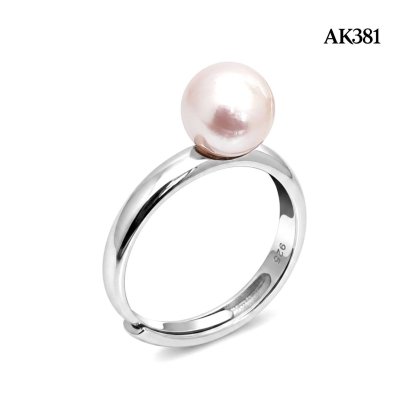 Approx. 8.0 mm, Hanamomo, Akoya Pearl, Solitaire Pearl Ring