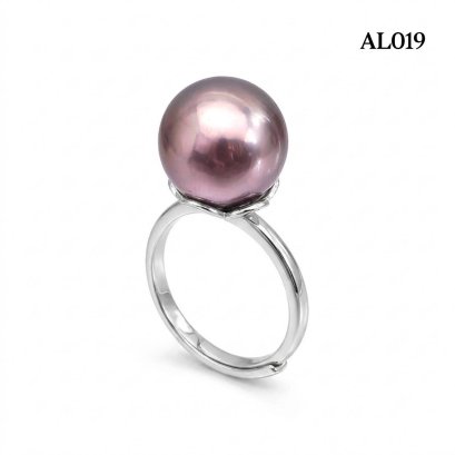 Approx. 12.0 mm, Edison Pearl, Solitaire Pearl Ring