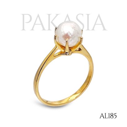 7.0 mm, Hanashinju, Mucho, Akoya Pearl, Six Prongs Solitaire Pearl Ring