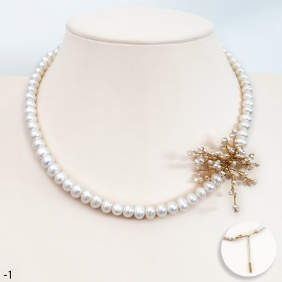 Approx. 6.0 - 7.0 mm, Freshwater Pearl, Uniform Pearl and Bush Pearl Necklace