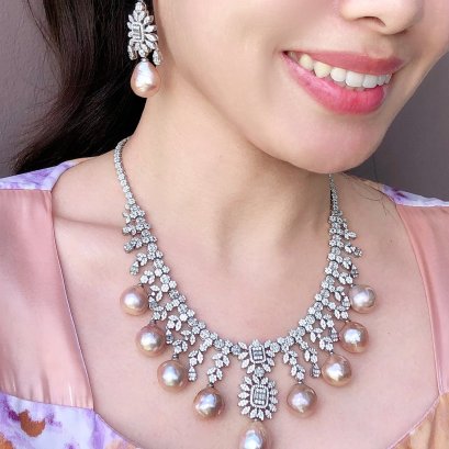 ผลิตภัณฑ์ไข่มุก Edison จัดเซต Botany ไข่มุกระย้า